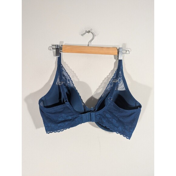 Natori Womens Teal Cherry Blossom Convertible Contour Underwire Bra Sz 36DD - Picture 3 of 11